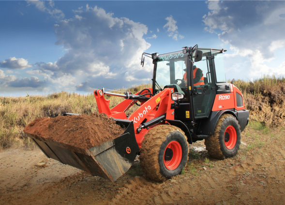 Kubota R090 with full bucket website picture