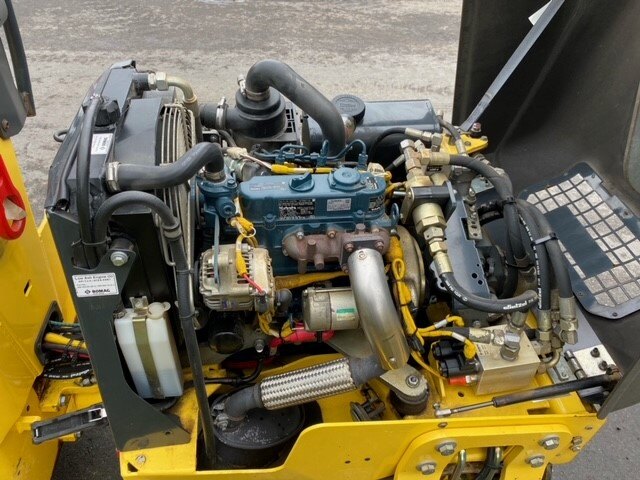 used-bomag-bw80-tandem-roller-under-bonnet-engine