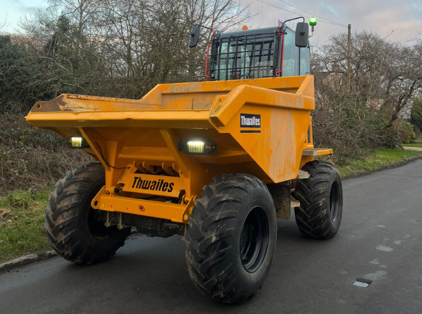 EX Demo Thwaites 9 ton cabbed dumper for sale forward facing