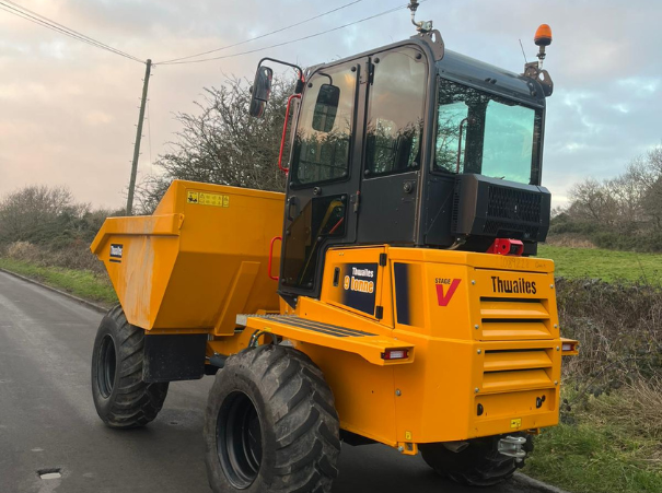 EX Demo Thwaites 9 ton cabbed dumper for sale rear