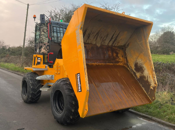 EX Demo Thwaites 9 ton cabbed dumper for sale skip tipped forward