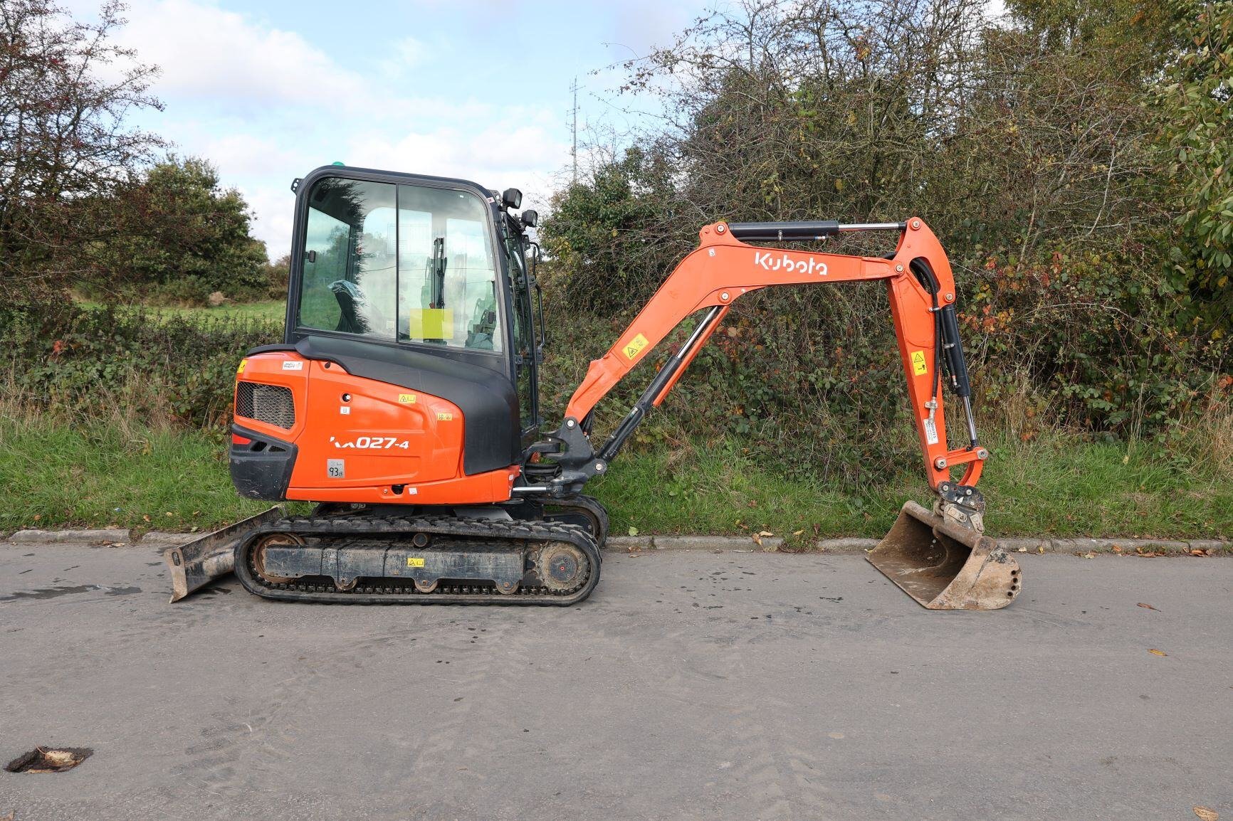 Kubota KX027 excavator facing right web