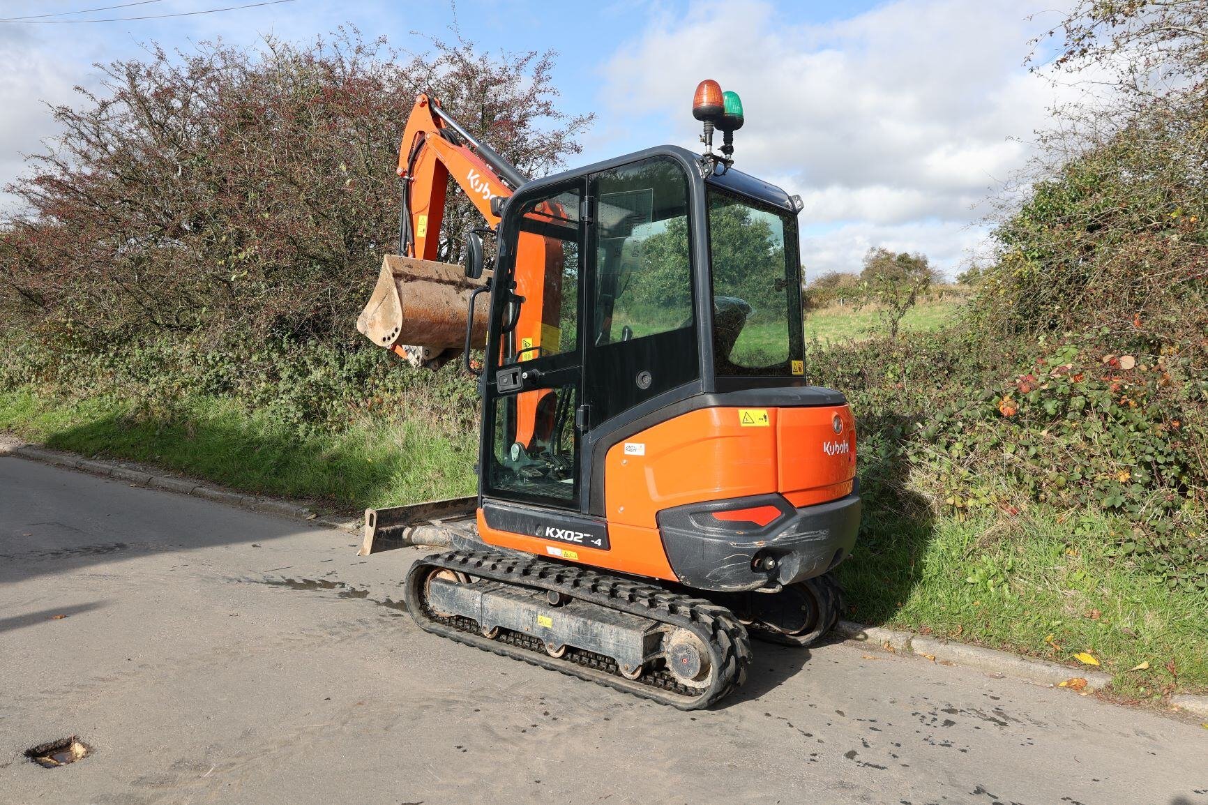 Kubota KX027 excavator rear left hand side