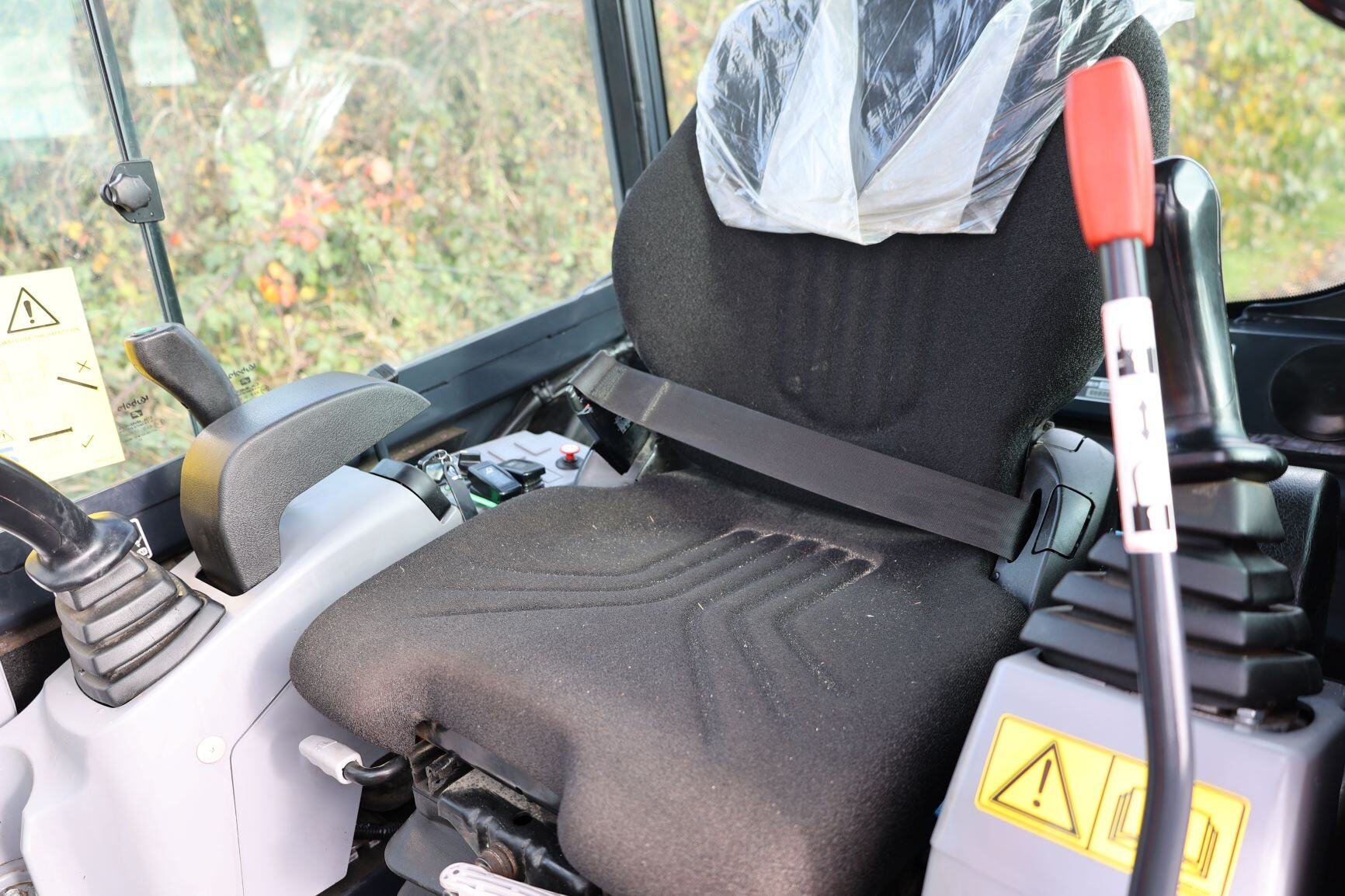 inside cabin seat kubota kx027