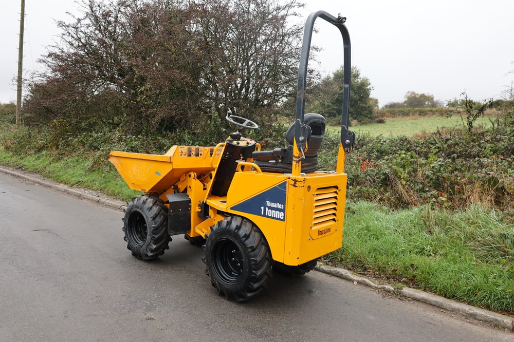 11046521 Thwaites 1 tonne dumper from rear angle