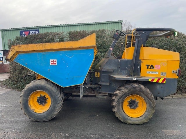 11046857 Terex TA9 Dumper used for sale left side, blue painted skip