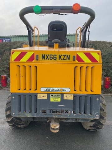 11046857 Terex TA9 Dumper from rear and low emissions sticker